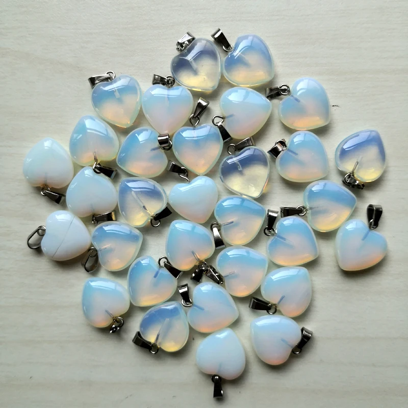 opal natural stone heart pendant Necklace for jewelry making 15MM Charm Fashion Accessories 50PCS
opal natural stone heart pendant Necklace for jewelry making 15MM Charm Fashion Accessories 50PCS