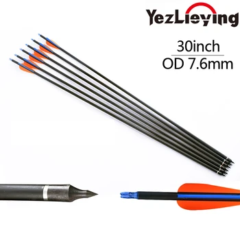 6/12PCS 30Inch Crossbow Bolt Carbon Arrows 500 Spine Orange/Blue Feather for Traditional Recurve Bow Archery
6/12PCS 30Inch Crossbow Bolt Carbon Arrows 500 Spine Orange/Blue Feather for Traditional Recurve Bow Archery