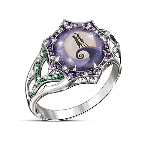 New creative Christmas night fright silver ring European and American micro inlaid zircon Halloween party ring for women jewelry
New creative Christmas night fright silver ring European and American micro inlaid zircon Halloween party ring for women jewelry