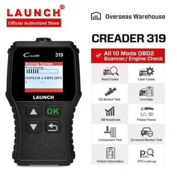 Launch Creader 319 OBD2 Scanner Car Fault Code Reader Automotive Full OBDII Scaner Auto Diagnostic Tool PK Creader 3001
Launch Creader 319 OBD2 Scanner Car Fault Code Reader Automotive Full OBDII Scaner Auto Diagnostic Tool PK Creader 3001