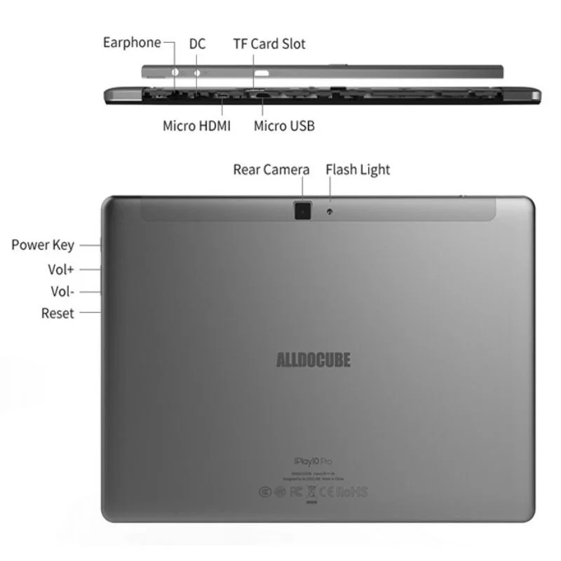 Ветвью Alldocube и iPlay10 Pro 10 1 дюймов Wi Fi планшетный ПК с системой андроида 9 0 MT8163 quad core