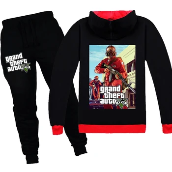 black gta 5 Wrestler kids Boys Girls autumn suit Grand Theft Auto Long Sleeve +trousers Christmas coat Game Creeper thanksgiving 
black gta 5 Wrestler kids Boys Girls autumn suit Grand Theft Auto Long Sleeve +trousers Christmas coat Game Creeper thanksgiving