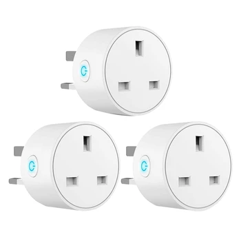WiFi Smart Outlet Plug Works with Alexa,Google Home,Wireless Socket Remote Control Timer Plug Switch, 3 Pack.UK Plug
WiFi Smart Outlet Plug Works with Alexa,Google Home,Wireless Socket Remote Control Timer Plug Switch, 3 Pack.UK Plug