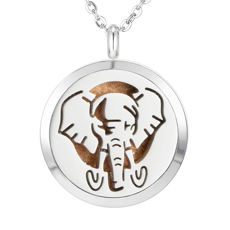046 Essential Oil Diffuser Locket Pendant Necklace