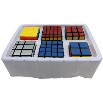 

2019 New Arrive Shengshou Special Pacakge Set 6-Piece Magic Cube Set Mirror Cube Including 2x2 3x3 4x4 5x5