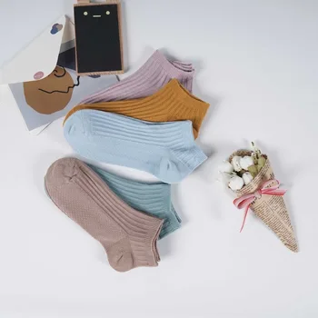 Ten pairs of socks solid-color socks women socks.
Ten pairs of socks solid-color socks women socks.