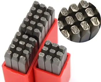 3/32"(2.5mm) Steel Uppercase Number and Letter High Hardness Carbon Ball Pein Hammer Hand Punch Metal Stamp Set
3/32"(2.5mm) Steel Uppercase Number and Letter High Hardness Carbon Ball Pein Hammer Hand Punch Metal Stamp Set