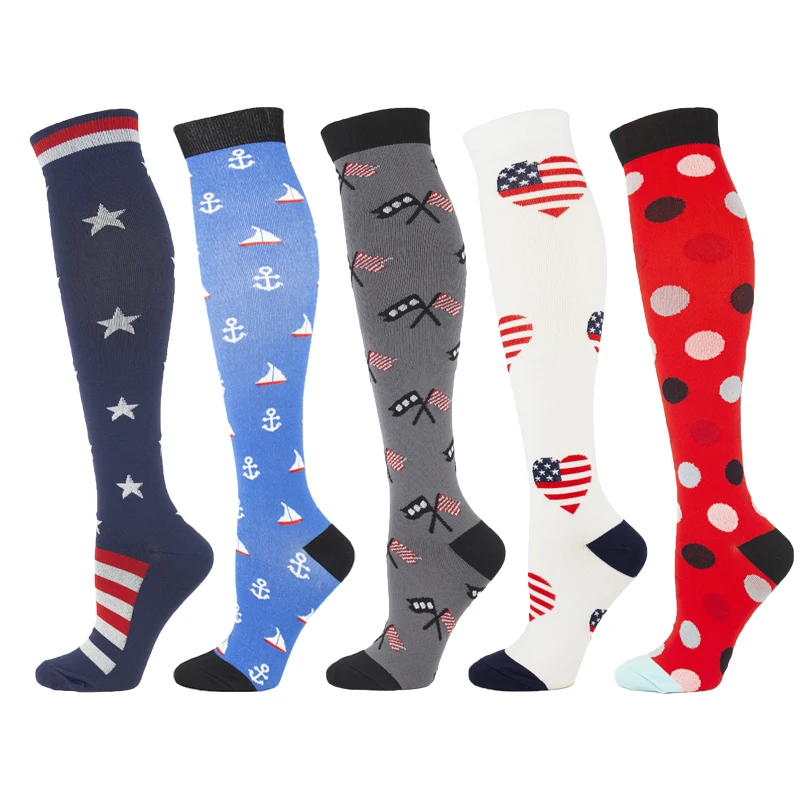 New Compressive Stockings Flag Love Socks Compression Sports Running Nylon Relieve Muscle Fatigue and Varicose Veins 15-20mmHg
New Compressive Stockings Flag Love Socks Compression Sports Running Nylon Relieve Muscle Fatigue and Varicose Veins 15-20mmHg