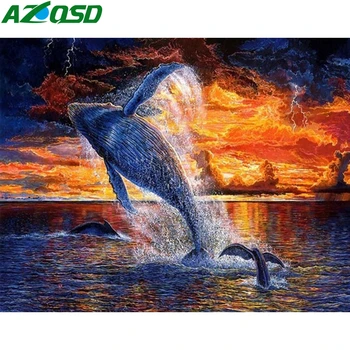 AZQSD Painting By Number Canvas Kits Animal Home Decoration DIY Unframe Coloring By Numbers Whale Handpainted Gift
AZQSD Painting By Number Canvas Kits Animal Home Decoration DIY Unframe Coloring By Numbers Whale Handpainted Gift