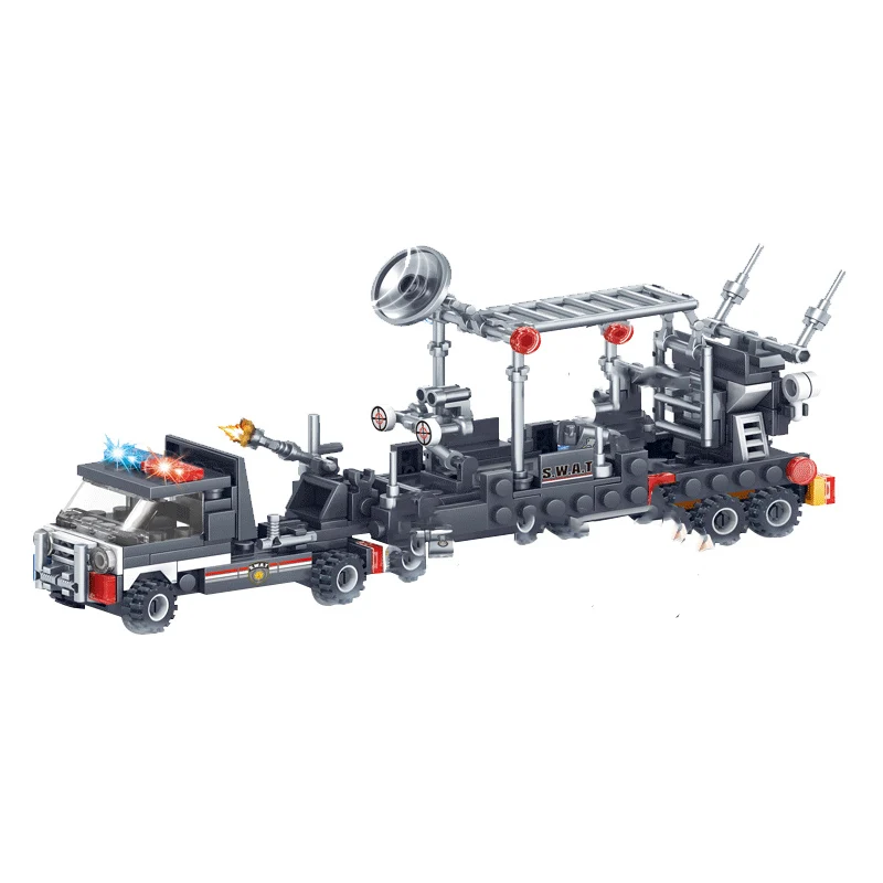 City Series Military Police SWAT Call Of Duty Information Jamming Car 4In1 Model Building Blocks Figures Toys For Children Sets
City Series Military Police SWAT Call Of Duty Information Jamming Car 4In1 Model Building Blocks Figures Toys For Children Sets