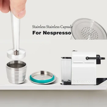 Refillable Nespresso Coffee Capsules Tamper Set Reusable Stainless Steel Espresso Pod Filter Rechargeable Nespresso Coffee Tool
Refillable Nespresso Coffee Capsules Tamper Set Reusable Stainless Steel Espresso Pod Filter Rechargeable Nespresso Coffee Tool
