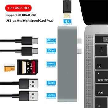 USB Type C Hub Adapter Dock Docking Station to HDMI USB 3.0 PD For MacBook Pro 2019 2018 2017 2016 13" 15" 16"
USB Type C Hub Adapter Dock Docking Station to HDMI USB 3.0 PD For MacBook Pro 2019 2018 2017 2016 13" 15" 16"