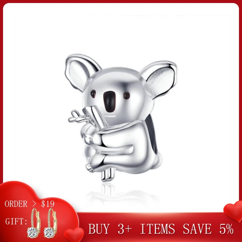 CodeMonkey Zoo Collection Koala Panda Bear Charm Sterling Silver 925 Animal Metal Beads for Original Snake Bracelet Bijoux C093
CodeMonkey Zoo Collection Koala Panda Bear Charm Sterling Silver 925 Animal Metal Beads for Original Snake Bracelet Bijoux C093