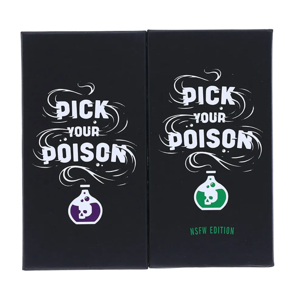 Pick Your Poison Family Interactive Game Crazy Card Game Educational Card Board Game
Pick Your Poison Family Interactive Game Crazy Card Game Educational Card Board Game