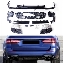 Easy installation fit for sports Benz W213 2016+ Standard Change to E63 AMG E Class Car Rear Bumper Lip Diffuser 
Easy installation fit for sports Benz W213 2016+ Standard Change to E63 AMG E Class Car Rear Bumper Lip Diffuser