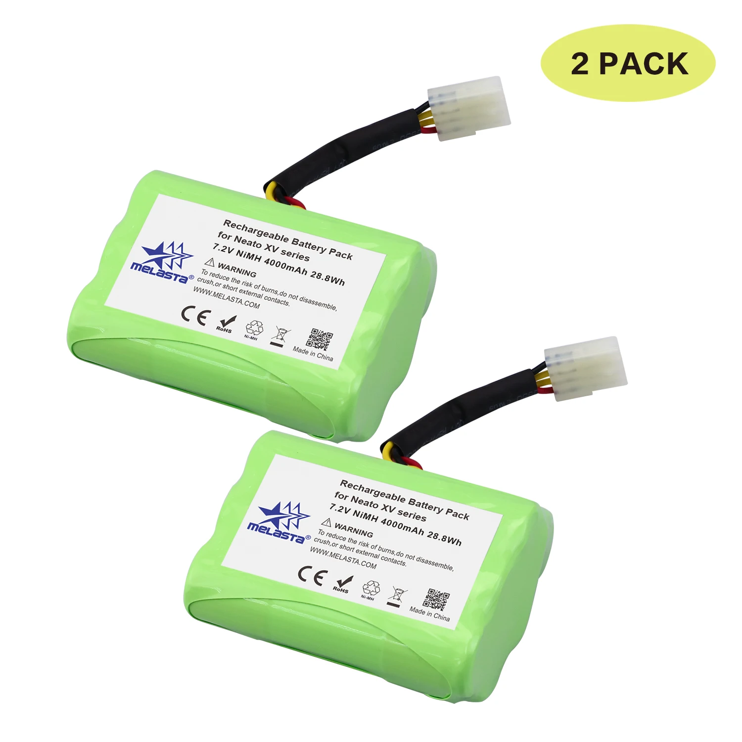 2PCS 7.2V 4000mAh NIMH Battery for Neato XV-21 XV-11 XV-14 XV-15 XV-12 XV-25 Neato XV Signature Pro robot vacuum cleaner
2PCS 7.2V 4000mAh NIMH Battery for Neato XV-21 XV-11 XV-14 XV-15 XV-12 XV-25 Neato XV Signature Pro robot vacuum cleaner