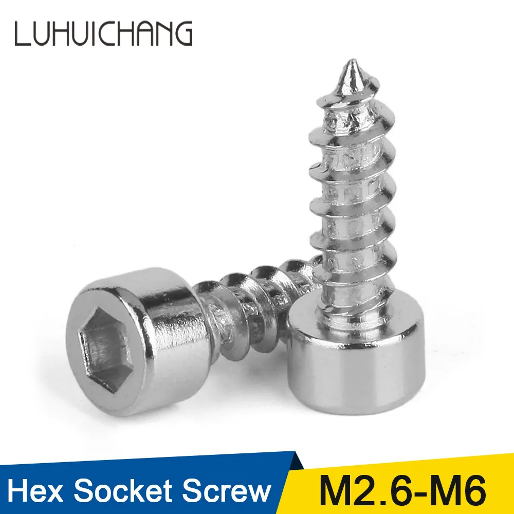 20/55pcs M2 M2.5 M3 M4 M5 M6 Hexagon Hex Socket Cap Head Self Tapping Screw 304 Stainless Steel Allen Head Screw for Speaker
20/55pcs M2 M2.5 M3 M4 M5 M6 Hexagon Hex Socket Cap Head Self Tapping Screw 304 Stainless Steel Allen Head Screw for Speaker