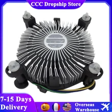CPU Cooler Fan Universal Aluminium Alloy Mute Computer Cooling Fan PC Accessories Motherboard CPU Cooler for Intel 775 1155
CPU Cooler Fan Universal Aluminium Alloy Mute Computer Cooling Fan PC Accessories Motherboard CPU Cooler for Intel 775 1155