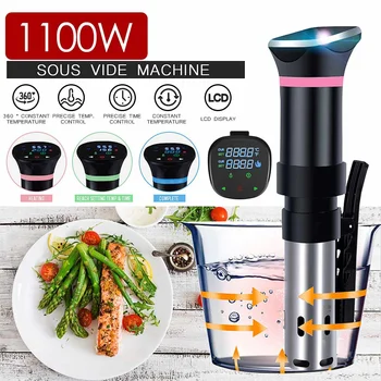 1100W Sous Vide Machine Precision Circulator Cooker Stainless Steel Thermal Cooking Machine With LED Digital Timer
1100W Sous Vide Machine Precision Circulator Cooker Stainless Steel Thermal Cooking Machine With LED Digital Timer
