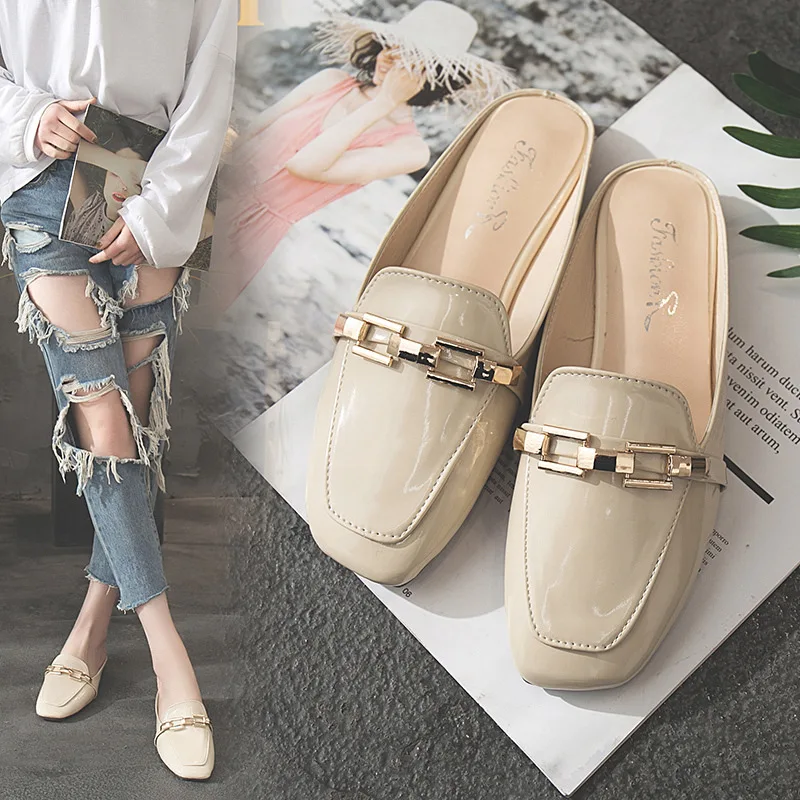 Ban tuo xie Female Spring 2019 New Style Korean-style Square Head Versitile Fashion Belt Buckle Outer Wear Closed-toe Lazy Sanda
Ban tuo xie Female Spring 2019 New Style Korean-style Square Head Versitile Fashion Belt Buckle Outer Wear Closed-toe Lazy Sanda