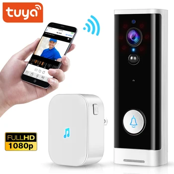 Tuya 1080P Video Doorbell Smart WiFi Video Intercom SmartLife APP Remote Control Wireless DoorBell Camera Home Security Monitor
Tuya 1080P Video Doorbell Smart WiFi Video Intercom SmartLife APP Remote Control Wireless DoorBell Camera Home Security Monitor