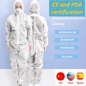 Protective clothing disposable protective clothing chemical protection dust protection suit CE FDA certification
Protective clothing disposable protective clothing chemical protection dust protection suit CE FDA certification