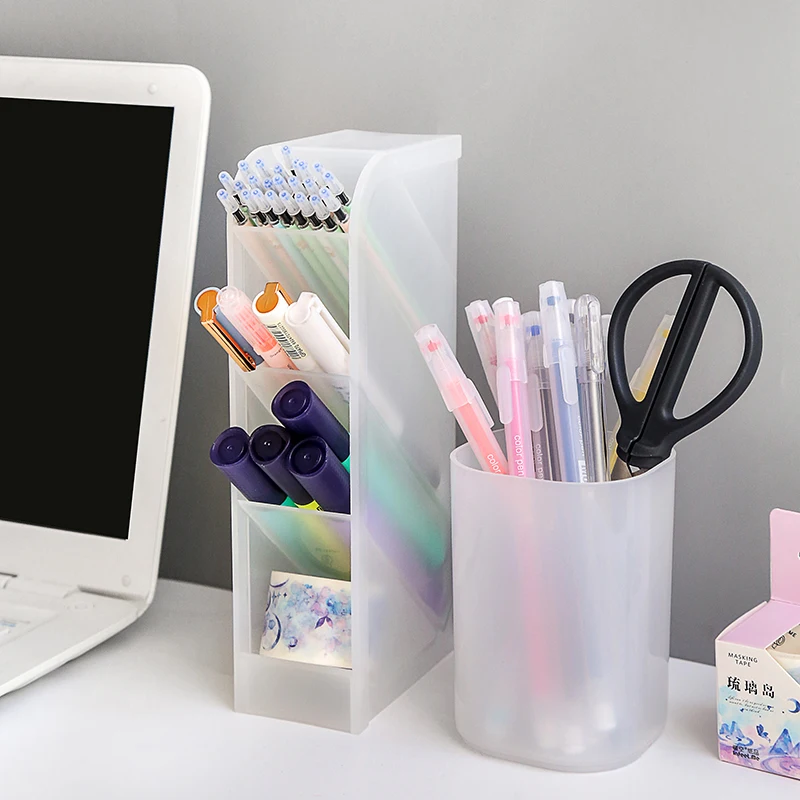 Multi-function 4-Grid Desktop Pen Holder School Storage Case Plastic Pen Box Clear Colorful office accessories PencilOrganizer
Multi-function 4-Grid Desktop Pen Holder School Storage Case Plastic Pen Box Clear Colorful office accessories PencilOrganizer