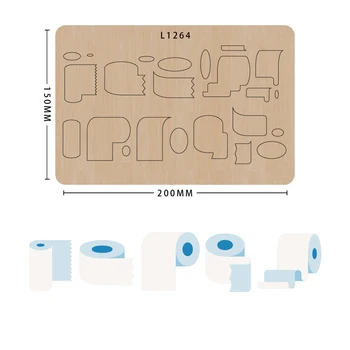 2020 New Toilet Roll Wooden Cutting Dies DIY Scrapbooking Frame Die Craft Cutting Die
2020 New Toilet Roll Wooden Cutting Dies DIY Scrapbooking Frame Die Craft Cutting Die