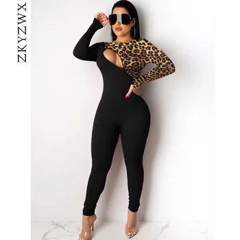ZKYZWX Sexy Leopard Splice Zip Cut Out Long Sleeve Jumpsuit 2020 Fashion Clothes One Piece Body Bodycon Rompers Women Jumpsuit
ZKYZWX Sexy Leopard Splice Zip Cut Out Long Sleeve Jumpsuit 2020 Fashion Clothes One Piece Body Bodycon Rompers Women Jumpsuit