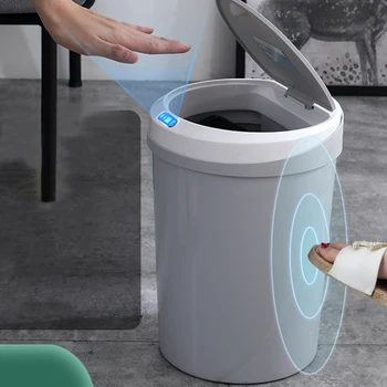 12L/3.2Gal Touch-free Trash Cans Knock Trash Cans Automatic Garbage Can Infrared Motion Sensor with Lid for Kitchen Bathroom
12L/3.2Gal Touch-free Trash Cans Knock Trash Cans Automatic Garbage Can Infrared Motion Sensor with Lid for Kitchen Bathroom