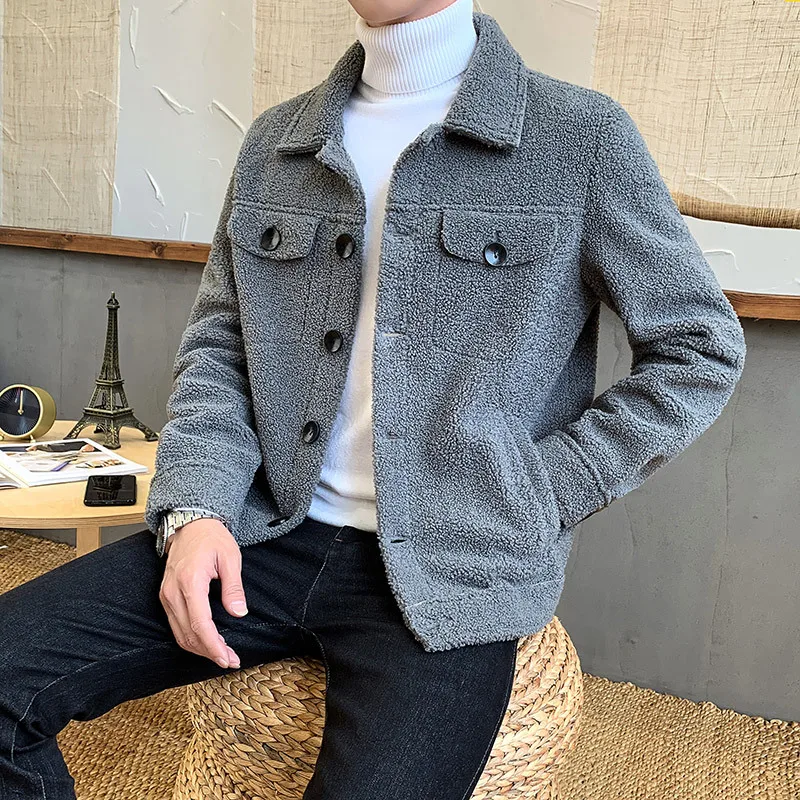 Men's Autumn And Winter Lambs Wool Jacket Woolen Trench Coat Men's Korean-style Men Slim Fit Woolen Overcoat Fashion Coat
Men's Autumn And Winter Lambs Wool Jacket Woolen Trench Coat Men's Korean-style Men Slim Fit Woolen Overcoat Fashion Coat