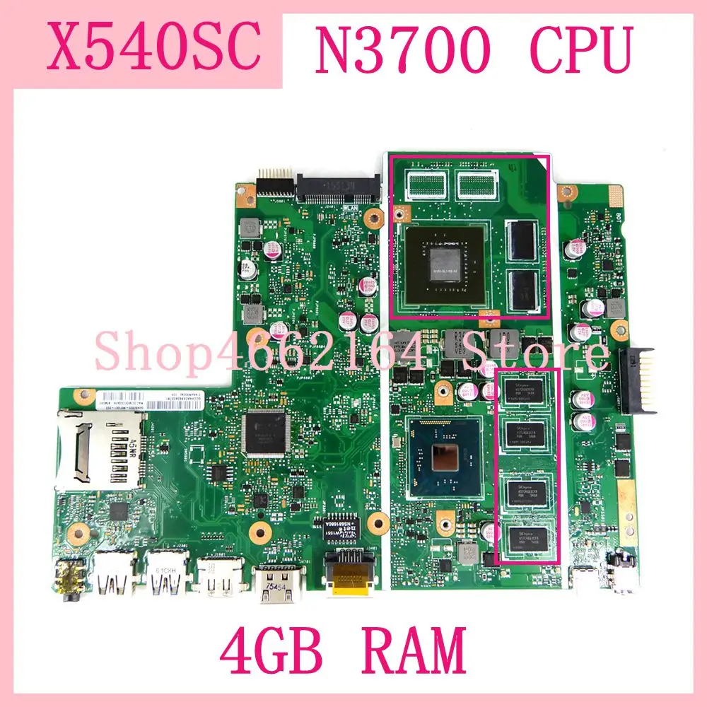 X540SC motherboard 4GB RAM N3700 CPU N15V-GL1-KB-A2 For ASUS X540SC X540S X540 laptop mainboard 90NB0C10-R00010 Free Shipping
X540SC motherboard 4GB RAM N3700 CPU N15V-GL1-KB-A2 For ASUS X540SC X540S X540 laptop mainboard 90NB0C10-R00010 Free Shipping