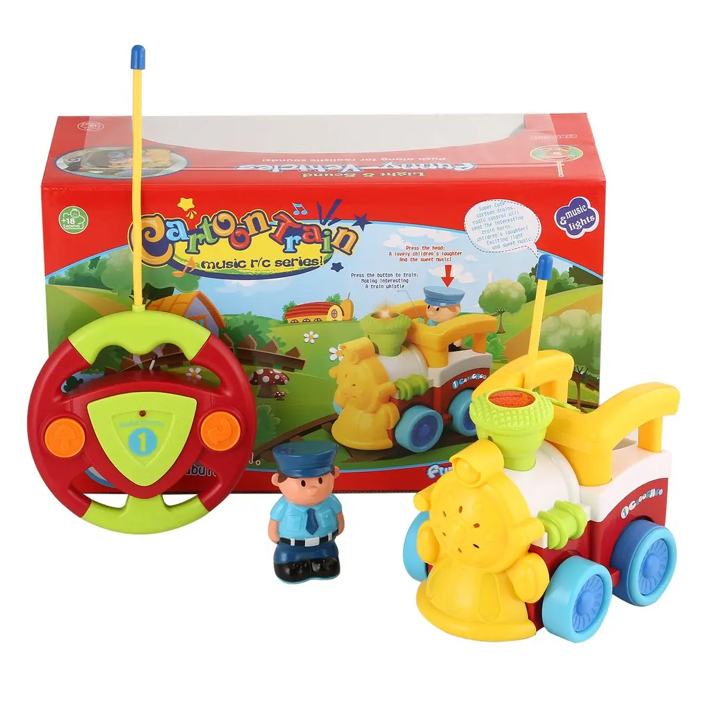 Remote Control Radio Control 2 Channels Cartoon Train Shape Music & Light & Sound Vehicles Educational Recognition Toy
Remote Control Radio Control 2 Channels Cartoon Train Shape Music & Light & Sound Vehicles Educational Recognition Toy