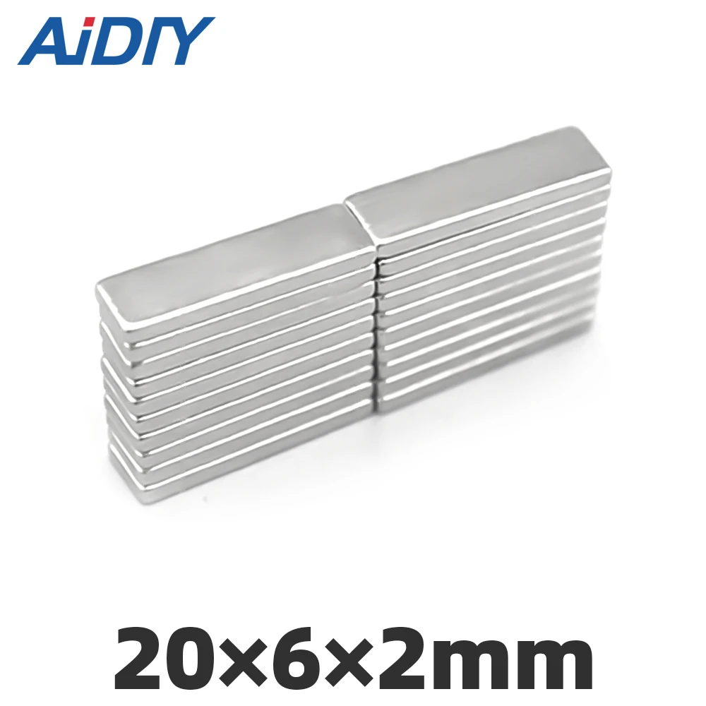 AI DIY 5Pcs/lot 20 x 6 x 2mm N35 Neodymium Magnet Strong Powerful Block Square Rare Earth Crafts Magnets Rectangular 20Ч6Ч2mm
AI DIY 5Pcs/lot 20 x 6 x 2mm N35 Neodymium Magnet Strong Powerful Block Square Rare Earth Crafts Magnets Rectangular 20Ч6Ч2mm
