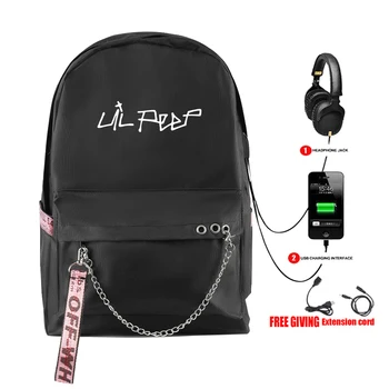 Hip Hop Backpack Lil Peep Rapper Best Quality Printed with USB zipper Cool Printed Harajuku Fashion Shoulder Travel Backpacks
Hip Hop Backpack Lil Peep Rapper Best Quality Printed with USB zipper Cool Printed Harajuku Fashion Shoulder Travel Backpacks