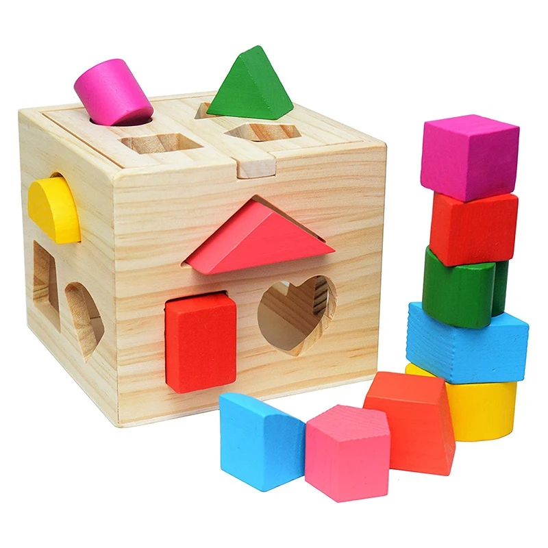 Shape Classification Square Toy with 13 Wooden Blocks, Color Classification Game for Children, Learning Toys
Shape Classification Square Toy with 13 Wooden Blocks, Color Classification Game for Children, Learning Toys
