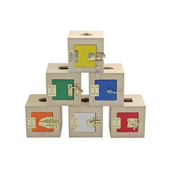 Montessori Daily Life Multifunctional Learning 6 Unlock Box Exercises Toys Practical Training Wooden Toys Metal Lock Education
Montessori Daily Life Multifunctional Learning 6 Unlock Box Exercises Toys Practical Training Wooden Toys Metal Lock Education