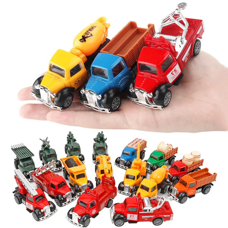 4pcs 1:64 Engineering Truck Pull Back Car Model Simulation Alloy Diecast Fire Military Transport Vehicle Toy for Children F2030
4pcs 1:64 Engineering Truck Pull Back Car Model Simulation Alloy Diecast Fire Military Transport Vehicle Toy for Children F2030