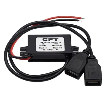 DC-DC Converter Module 12V to 5V 3A 15W Double USB Step Down Power Output Adapter Car Potting Waterproof Power Supply Module
DC-DC Converter Module 12V to 5V 3A 15W Double USB Step Down Power Output Adapter Car Potting Waterproof Power Supply Module