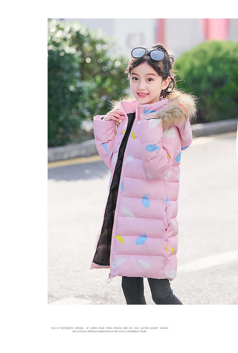 Girls Winter Coats Kids 2019 Winter Jacket For Girls Cotton-padded Clothes Children's Hooded Velour Girls Jackets Outwear 3-12t