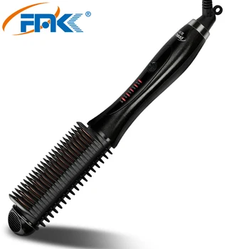 FMK PTC Hair Straightener Brush Heating Electric Anti static Ceramic Fast hot Ionic Hair Straightening Combs Styling Tool Irons
FMK PTC Hair Straightener Brush Heating Electric Anti static Ceramic Fast hot Ionic Hair Straightening Combs Styling Tool Irons