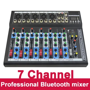 7 Channel Sound Mixer Console 48V Digital Microphone bluetooth Powerful Professional Karaoke Audio Mixer Amplifier Karaoke KTV
7 Channel Sound Mixer Console 48V Digital Microphone bluetooth Powerful Professional Karaoke Audio Mixer Amplifier Karaoke KTV