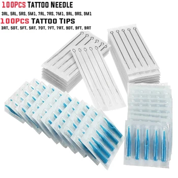 200pcs/set Round Liner Accessory Tools Tips Tubes Matched Stainless Steel Makeup Curved 3 5 7 9RL Sterilized Tattoo Needles
200pcs/set Round Liner Accessory Tools Tips Tubes Matched Stainless Steel Makeup Curved 3 5 7 9RL Sterilized Tattoo Needles