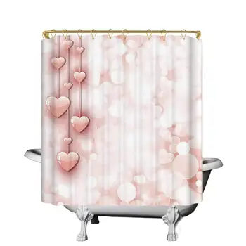 Light Pink Useful Shower Curtain,Valentines Day Themed Composition with Cute Vivid Hearts Bokeh Effect Decorative for Living
Light Pink Useful Shower Curtain,Valentines Day Themed Composition with Cute Vivid Hearts Bokeh Effect Decorative for Living