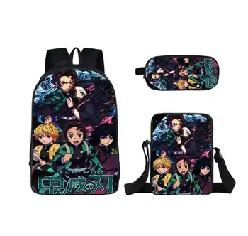 UPGRADED VERSION Primary School Bags Kimetsu no Yaiba Anime Prints Pattern Book Bags Kids 3pcs/set Schoolbags Satchel
UPGRADED VERSION Primary School Bags Kimetsu no Yaiba Anime Prints Pattern Book Bags Kids 3pcs/set Schoolbags Satchel