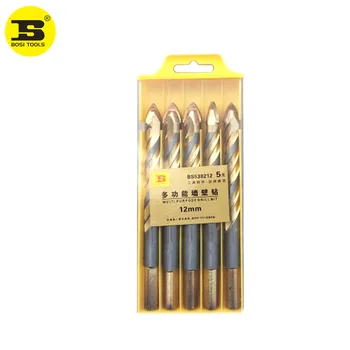 BOSI 5pc 12mm Multipurpose Spear Head Wall Ceramic Tile Glass Plastic Wood Hole Drill Bits
BOSI 5pc 12mm Multipurpose Spear Head Wall Ceramic Tile Glass Plastic Wood Hole Drill Bits