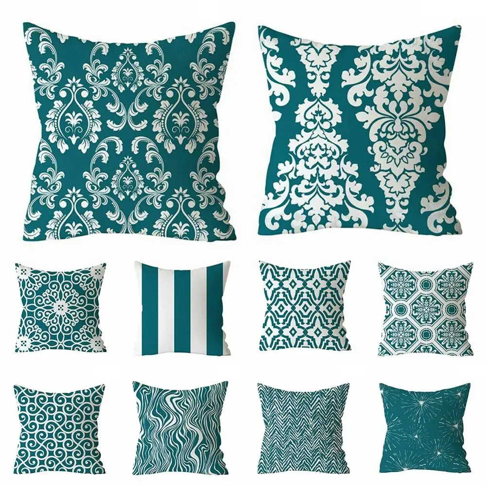 Blue Green Print Stripe Square Pillowcase Cushion Cover 45*45 Cm Home Decor Bedroom Living Room Stylish Design
Blue Green Print Stripe Square Pillowcase Cushion Cover 45*45 Cm Home Decor Bedroom Living Room Stylish Design