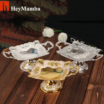 HeyMamba Silver/Gold Plated Square Metal Dry Fruit Tray Dish Zinc Alloy Fruit Plate Bowl With Nice Flower Designs
HeyMamba Silver/Gold Plated Square Metal Dry Fruit Tray Dish Zinc Alloy Fruit Plate Bowl With Nice Flower Designs