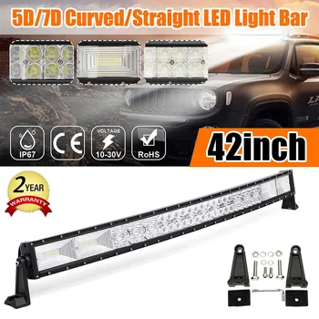 42 Inch 1400W 5D Curved LED Work Light Bar Combo Offroad Driving Lamp 6000K Waterproof LED Light Bar For SUV ATV Car Truck
42 Inch 1400W 5D Curved LED Work Light Bar Combo Offroad Driving Lamp 6000K Waterproof LED Light Bar For SUV ATV Car Truck