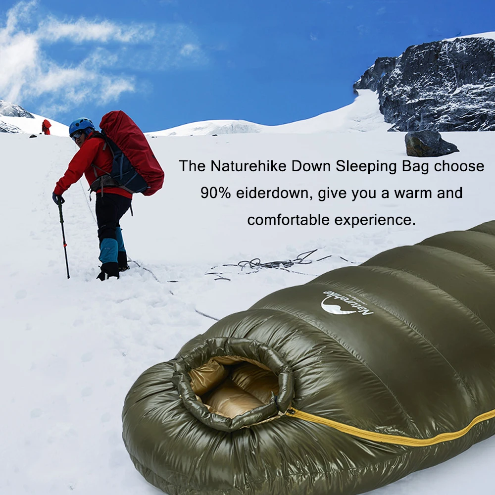 Naturehike Ultralight Duck Down Sleeping Bag Mummy Adult Camping Hiking Climbing Winter Warm Compression Pack For Backpacking
Naturehike Ultralight Duck Down Sleeping Bag Mummy Adult Camping Hiking Climbing Winter Warm Compression Pack For Backpacking